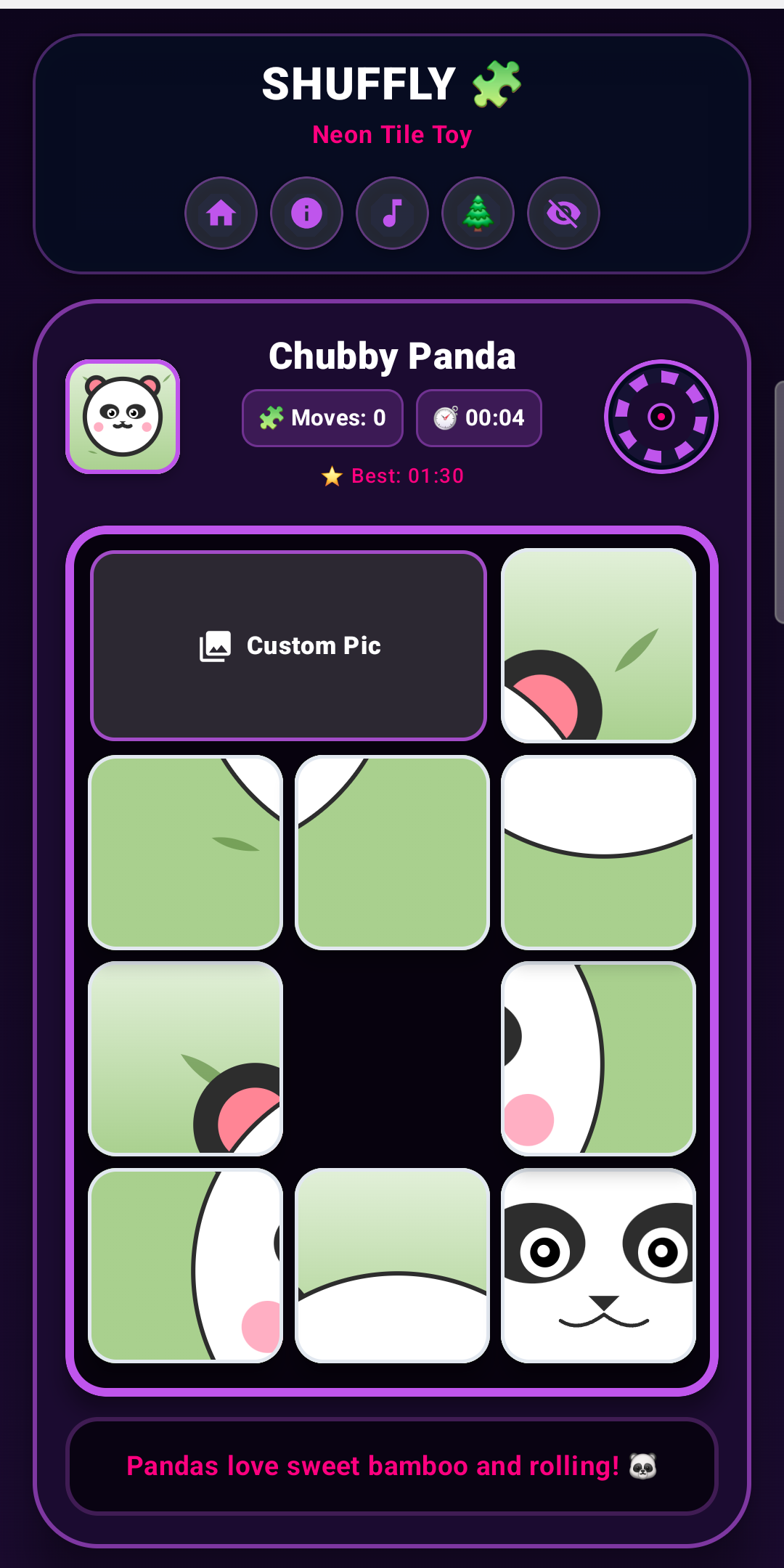 Solving the panda sliding puzzle